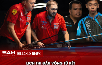 LỊCH THI ĐẤU TỨ KẾT GIẢI ĐỒNG ĐỘI NAM 10-BALL THẾ GIỚI 2026
