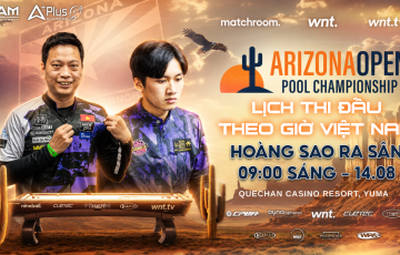 Lịch thi đấu Last 128 Arizona Open 2026: Dương Quốc Hoàng ra quân lúc 09:00 ngày 14/08