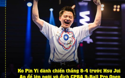 Ko Pin Yi Vô Địch Giải CPBA 9-Ball Pro Open 2024 Với Chiến Thắng Đầy Thuyết Phục