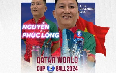 CƠ THỦ NGUYỄN PHÚC LONG ĐẠI DIỆN VIỆT NAM THAM DỰ QATAR WORLD CUP 10-BALL 2024