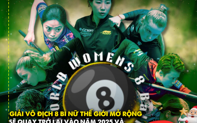 TIN NÓNG! GIẢI VÔ ĐỊCH 8 BI NỮ THẾ GIỚI TRỞ LẠI VÀO THÁNG 7/2025