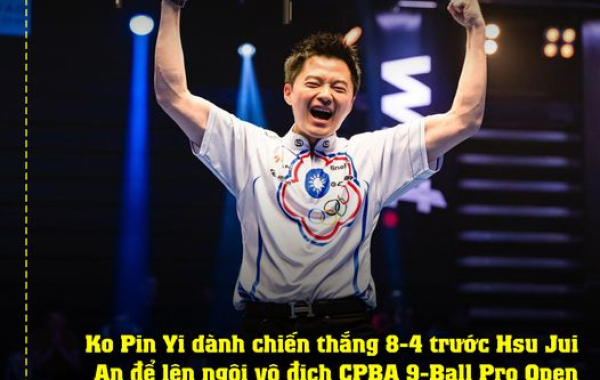 Ko Pin Yi Vô Địch Giải CPBA 9-Ball Pro Open 2024 Với Chiến Thắng Đầy Thuyết Phục
