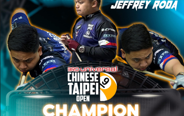 Jeffrey Roda Đăng Quang Chinese Taipei Open 2024 Sau Chiến Thắng Kịch Tính 13-11 Trước Ko Pin Yi