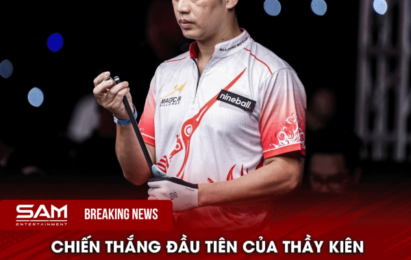 Đặng Thành Kiên thắng đậm 9-2, tiếp tục hành trình tại Formosa Cup 2026