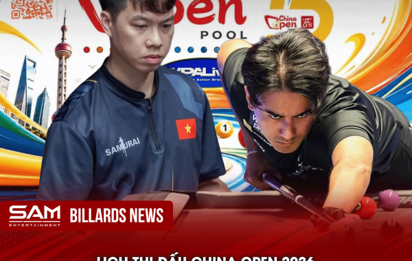 Lịch thi đấu China Open 2026 ngày 10/09: Thiện Lương tái đấu Kyle Amoroto tại nhánh thắng