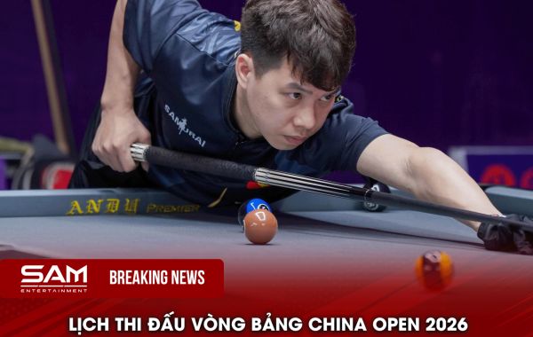 Lường Đức Thiện chạm trán Denis Grabe tại vòng bảng China Open 2026