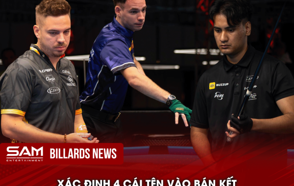 XÁC ĐỊNH 4 CƠ THỦ VÀO BÁN KẾT ARAMITH MEN’S OPEN 2026