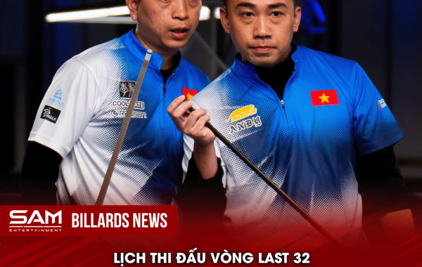 LỊCH THI ĐẤU LAST 32 ARAMITH MEN’S OPEN 2026