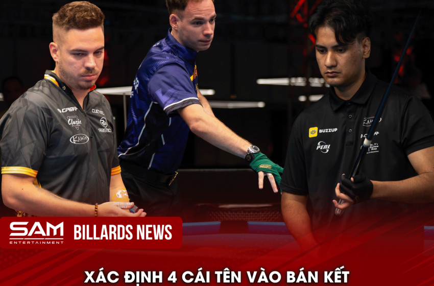 XÁC ĐỊNH 4 CƠ THỦ VÀO BÁN KẾT ARAMITH MEN’S OPEN 2026