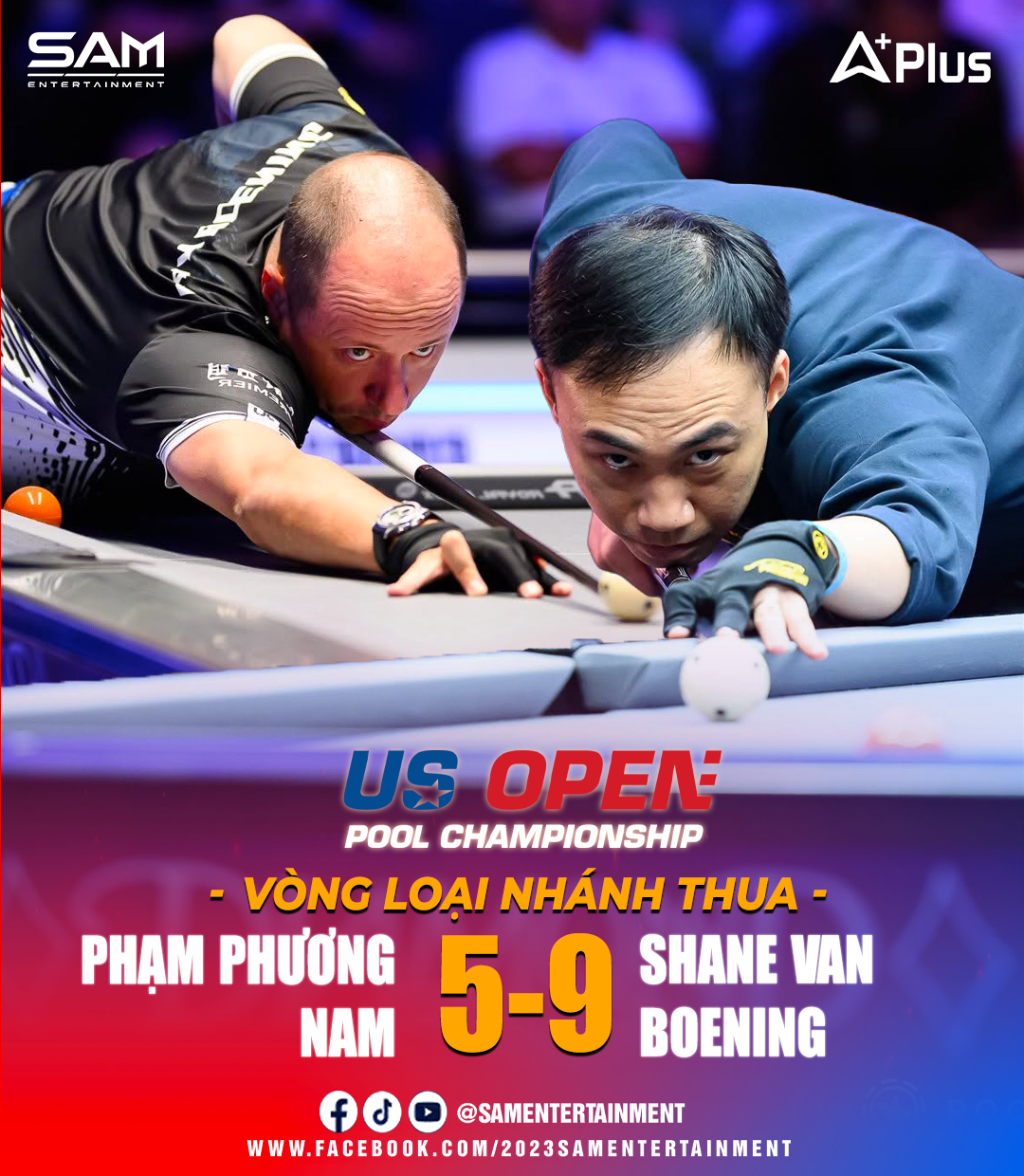 Phạm Phương Nam dừng bước tại US Open 2026 sau thất bại 5-9 trước Shane Van Boening