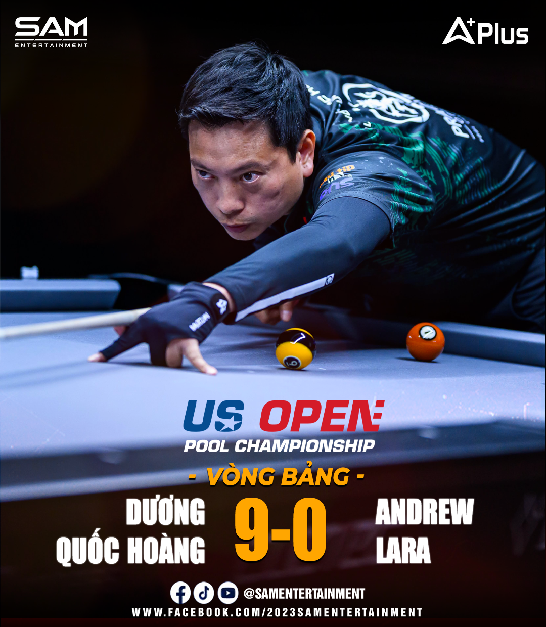 Dương Quốc Hoàng thắng tuyệt đối 9-0 tại trận mở màn US Open 2026