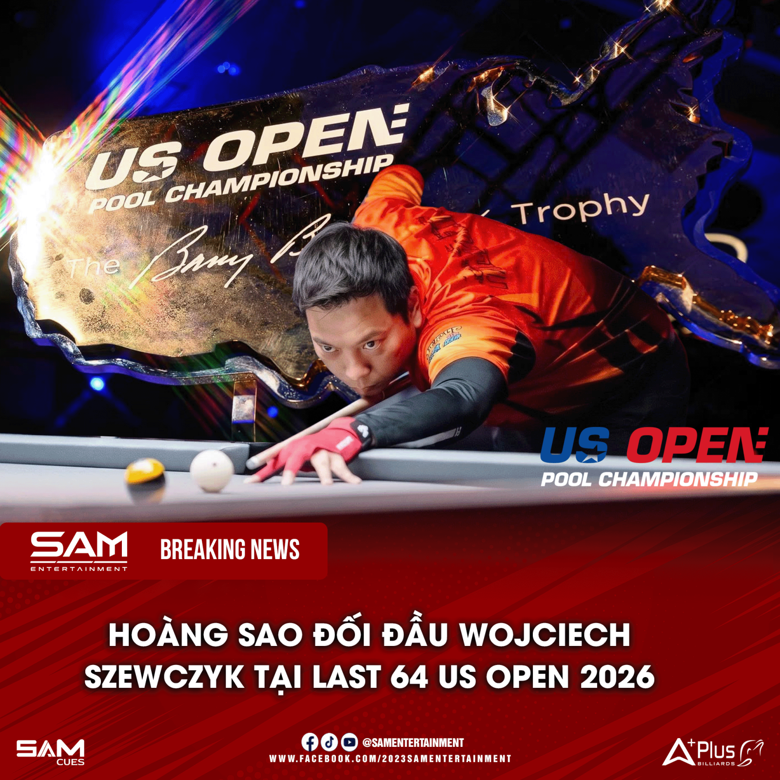 US OPEN 2026: DƯƠNG QUỐC HOÀNG ĐỐI ĐẦU WOJCIECH SZEWCZYK TẠI LAST 64