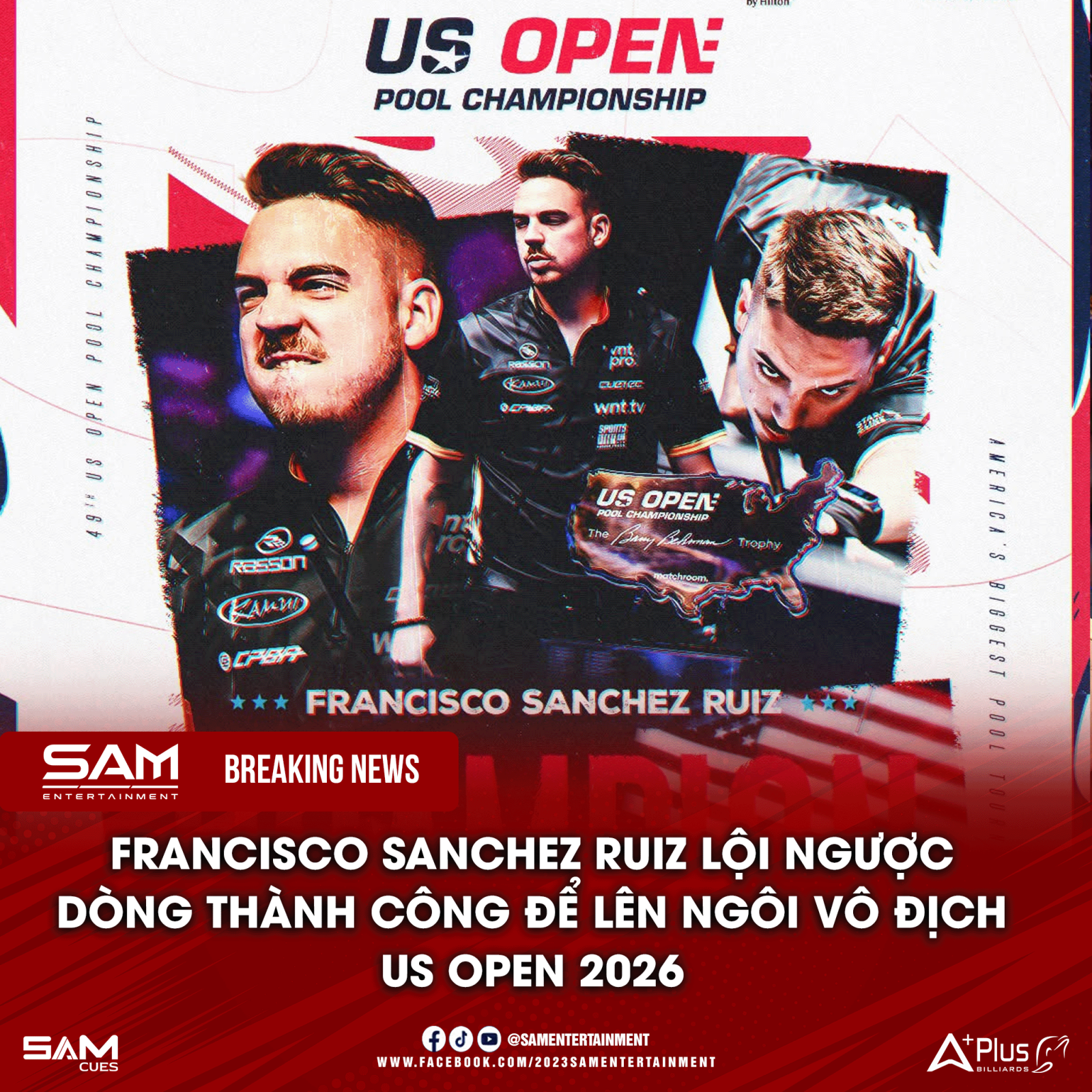 Ferrari cũ vẫn là Ferrari: Francisco Sánchez Ruiz ngược dòng 13-12 để vô địch US Open 2026