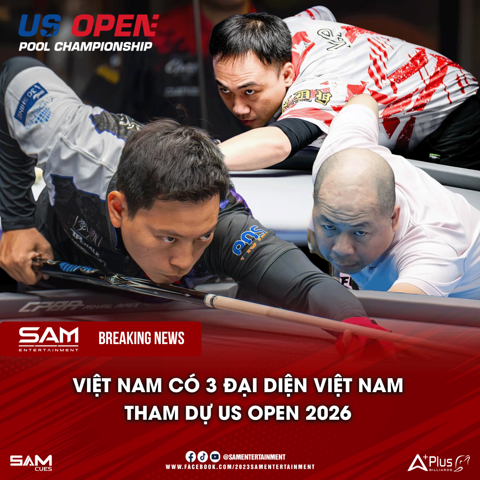 Việt Nam có 3 đại diện tham dự US Open Pool Championship 2026